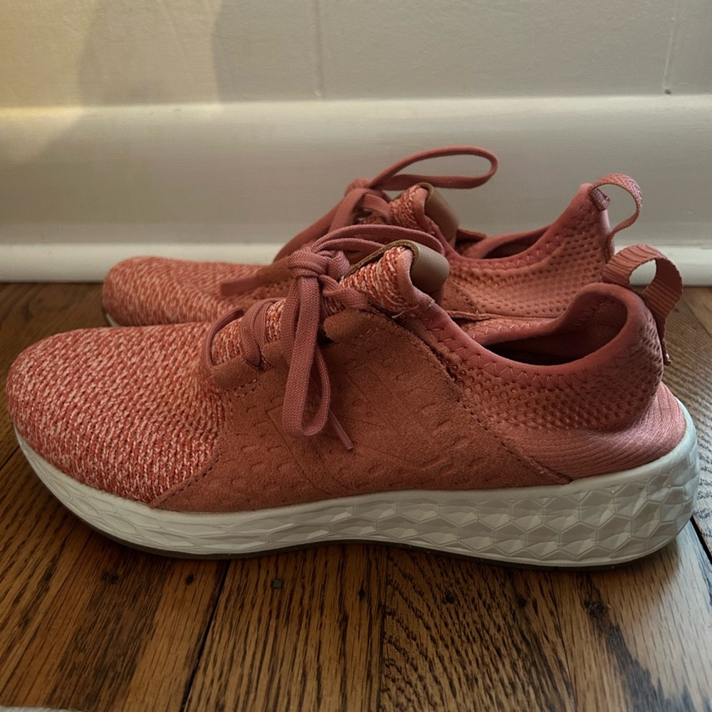 New Balance Pink and White Women's Sneakers